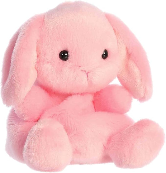 Aurora Palm Pals Petal Pink Lop Bunny Plush Toy, Soft Mini Stuffed Animal Collectible for Kids & Easter Gifts