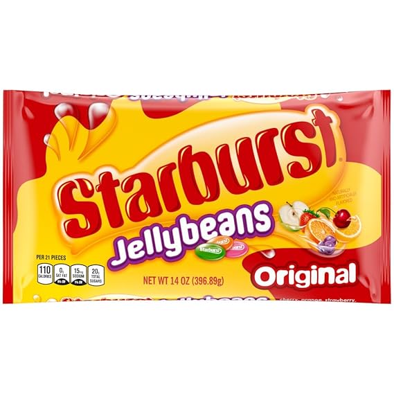 STARBURST Original Jelly Beans Candy, Fruity Chewy Jellybeans Assorted Flavors
