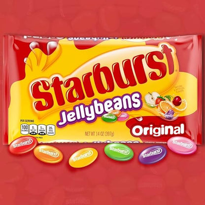 STARBURST Original Jelly Beans Candy, Fruity Chewy Jellybeans Assorted Flavors