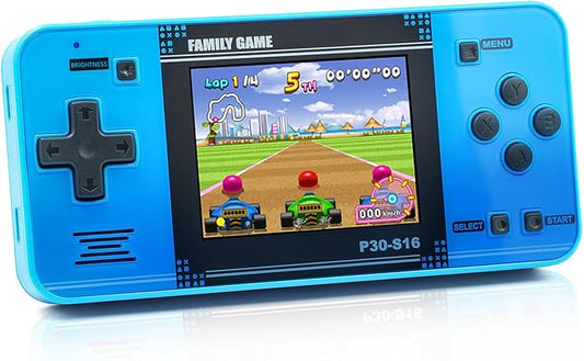 Handheld Retro Game Console with Preloaded Games – Portable Rechargeable Electronic Gaming Device for Kids & Adults