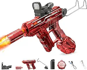 Rechargeable Electric Water Gun for Kids & Adults – Automatic Water Blaster with LED Lights, Long Range Squirt Gun for Pool Beach Outdoor Summer Fun