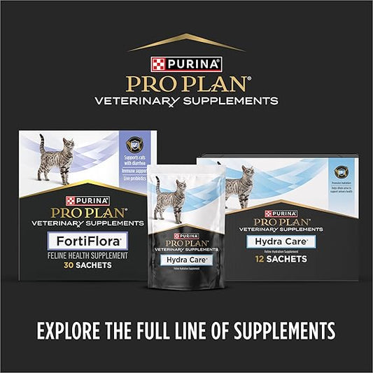 Purina Pro Plan Veterinary Supplements FortiFlora Cat Probiotic Powder, Digestive & Immune Support Nutritional Supplement for Cats, 30 Count