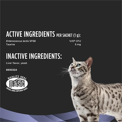 Purina Pro Plan Veterinary Supplements FortiFlora Cat Probiotic Powder, Digestive & Immune Support Nutritional Supplement for Cats, 30 Count