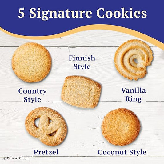 Royal Dansk Danish Butter Cookies, Traditional Assorted Butter Cookies Tin