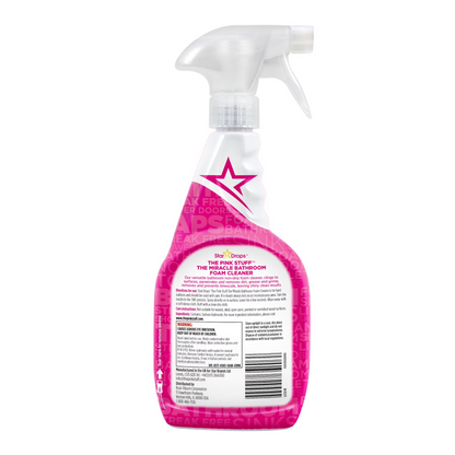The Pink Stuff Miracle Bathroom Foam Cleaner, Rhubarb Scent, 24 Fl Oz Spray