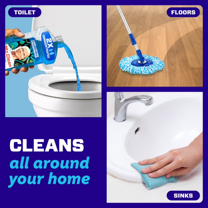 Mr. Clean 2X Concentrated Multi Surface All Purpose Cleaner, Unstopables Fresh Scent, 41 Fl Oz