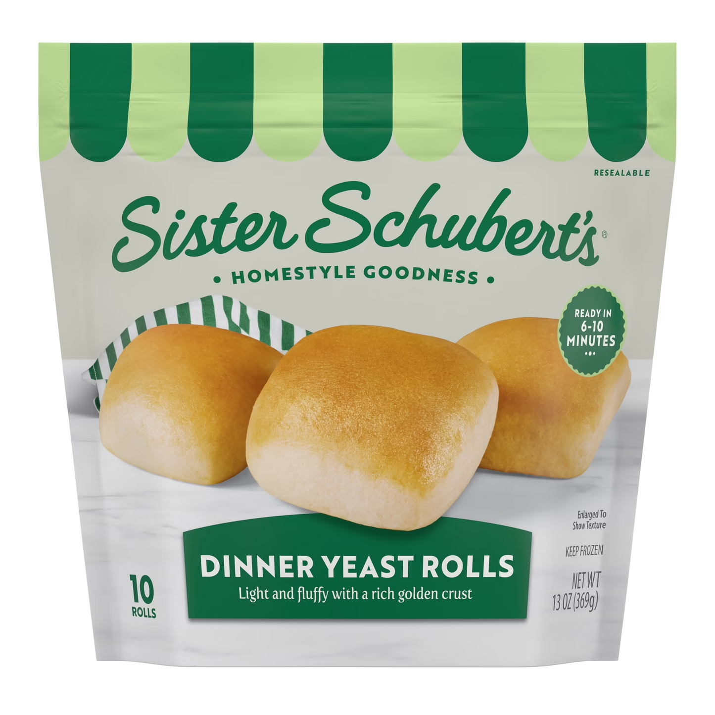 Sister Schubert’s Dinner Yeast Rolls, 13 oz – Soft & Fluffy Frozen Rolls