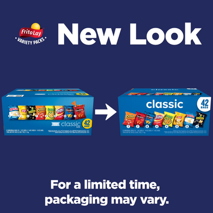 Frito-Lay Classic Snack Mix Variety Pack, 42 Count Multipack – Assorted Chips & Snacks Box